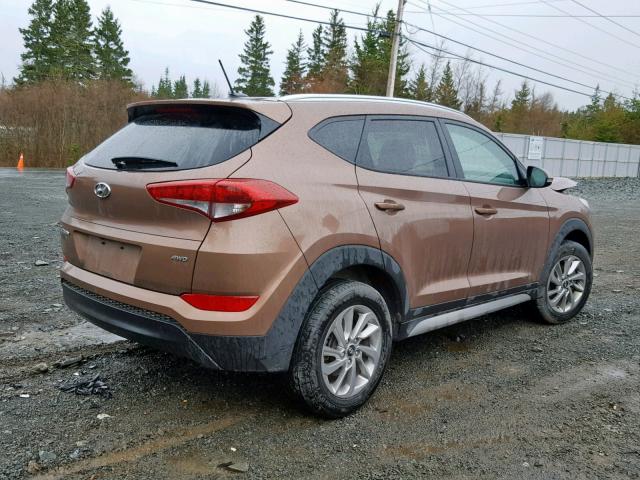 KM8J3CA44HU302602 - 2017 HYUNDAI TUCSON LIM BROWN photo 4