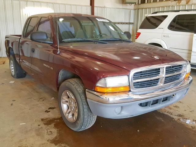 1B7HL2AN11S252894 - 2001 DODGE DAKOTA QUA BURGUNDY photo 1