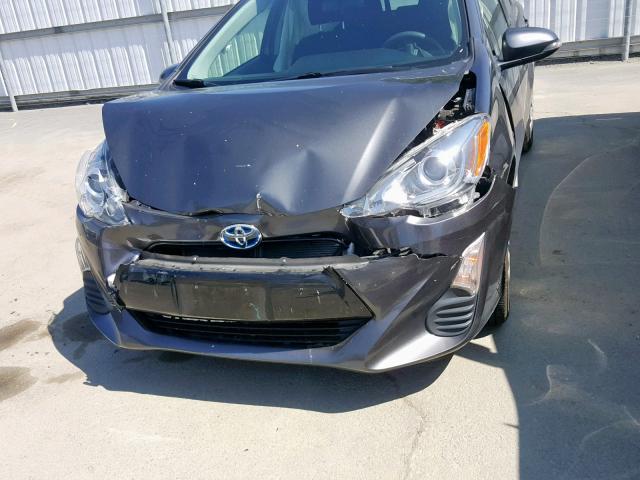 JTDKDTB35G1118510 - 2016 TOYOTA PRIUS C CHARCOAL photo 9