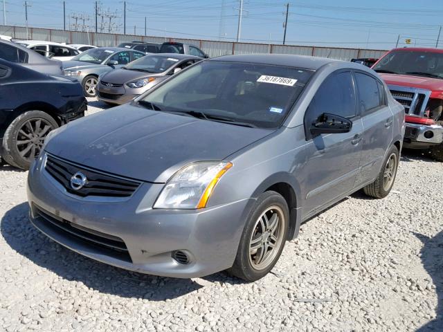 3N1AB6APXAL675150 - 2010 NISSAN SENTRA 2.0 GRAY photo 2