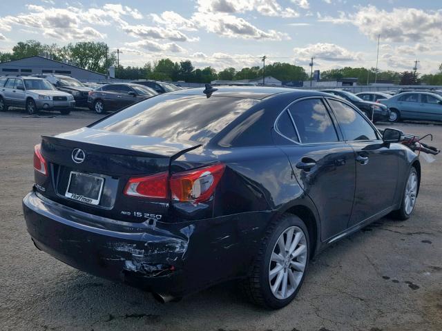 JTHCK262895029210 - 2009 LEXUS IS 250 BLACK photo 4