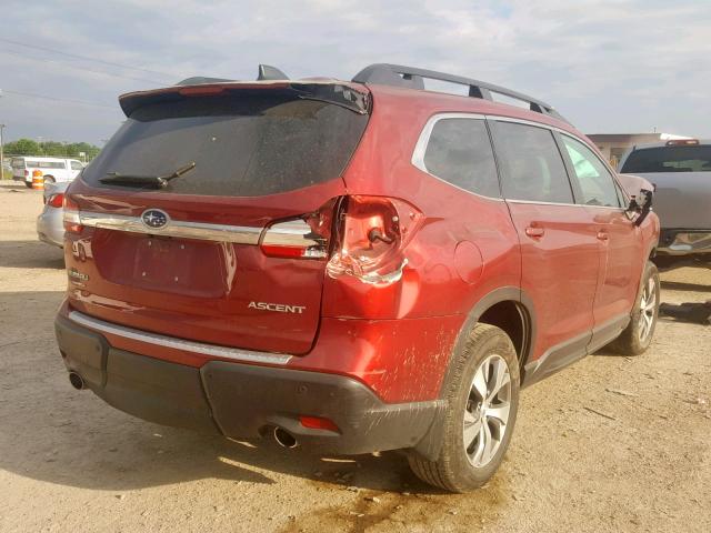 4S4WMACDXK3405119 - 2019 SUBARU ASCENT PRE RED photo 4