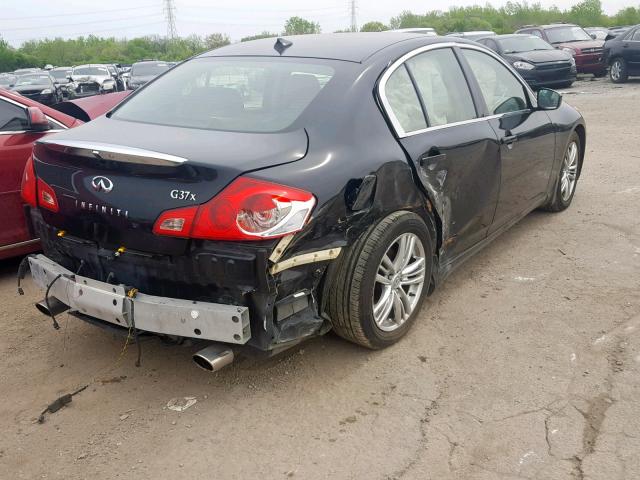 JN1CV6AR1BM353795 - 2011 INFINITI G37 BLACK photo 4