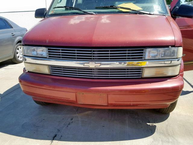 1GNDM19W3SB191530 - 1995 CHEVROLET ASTRO MAROON photo 7