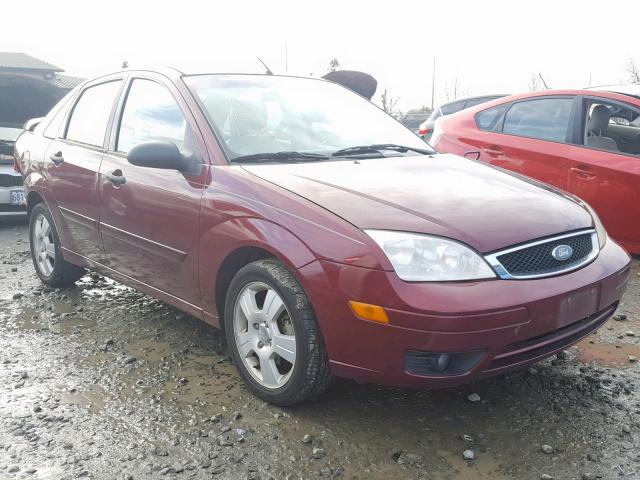 1FAHP34NX6W126870 - 2006 FORD FOCUS ZX4 BURGUNDY photo 1