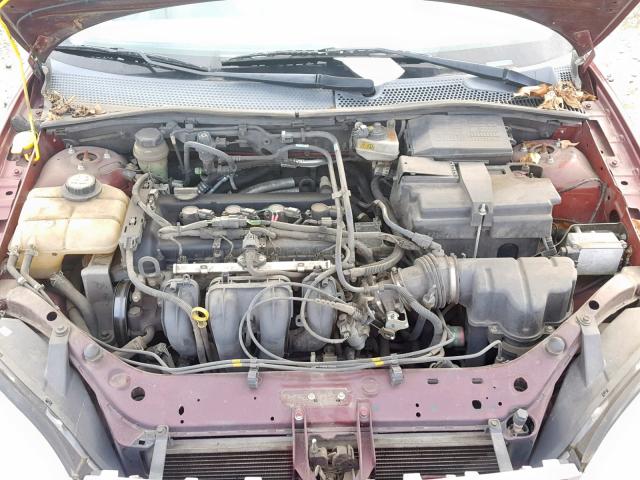 1FAHP34NX6W126870 - 2006 FORD FOCUS ZX4 BURGUNDY photo 7