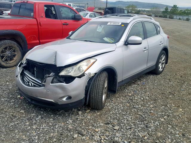 JNKAJ09F28M352069 - 2008 INFINITI EX35 BASE SILVER photo 2