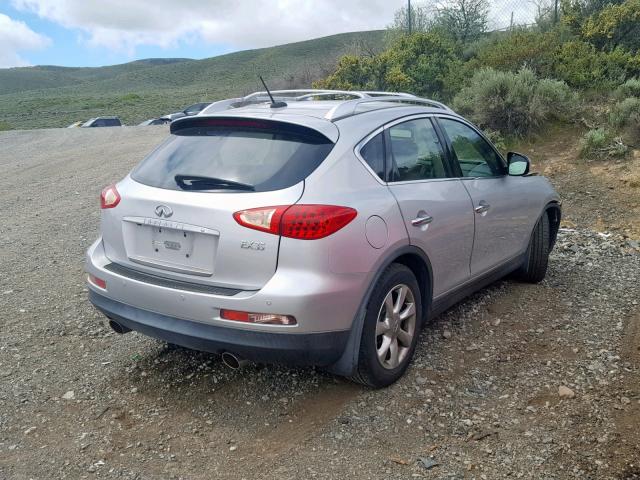 JNKAJ09F28M352069 - 2008 INFINITI EX35 BASE SILVER photo 4