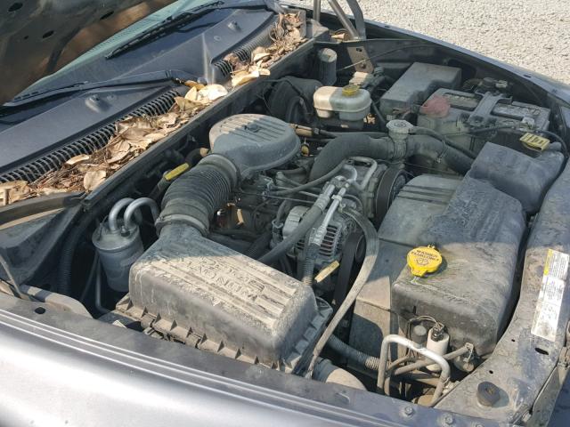 1D7HL38X83S184504 - 2003 DODGE DAKOTA QUA GRAY photo 7