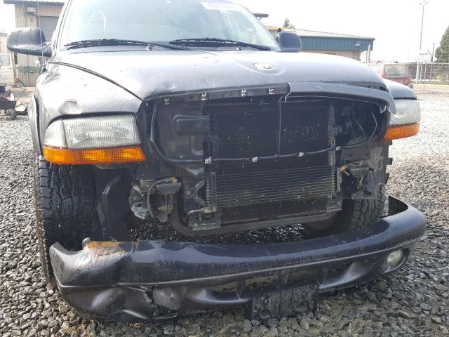 1D7HL38X83S184504 - 2003 DODGE DAKOTA QUA GRAY photo 9