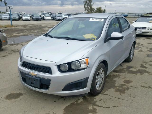 1G1JA5SH9C4119172 - 2012 CHEVROLET SONIC LS SILVER photo 2