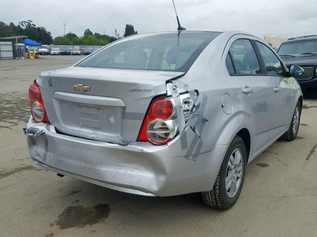 1G1JA5SH9C4119172 - 2012 CHEVROLET SONIC LS SILVER photo 4