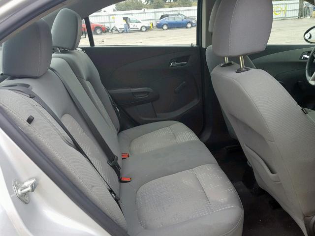 1G1JA5SH9C4119172 - 2012 CHEVROLET SONIC LS SILVER photo 6