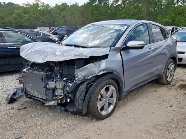 3CZRU5H57HM710654 - 2017 HONDA HR-V EX SILVER photo 2