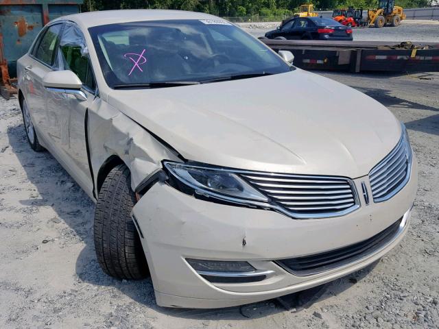 3LN6L2LUXER830094 - 2014 LINCOLN MKZ HYBRID TAN photo 1