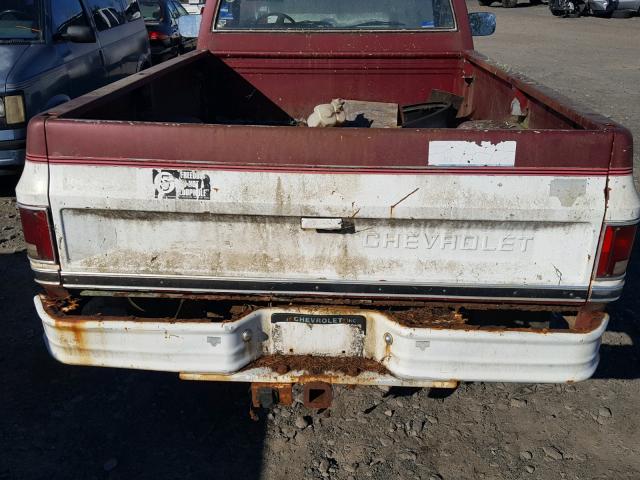 2GCGC24M4E1117607 - 1984 CHEVROLET C20 WHITE photo 9