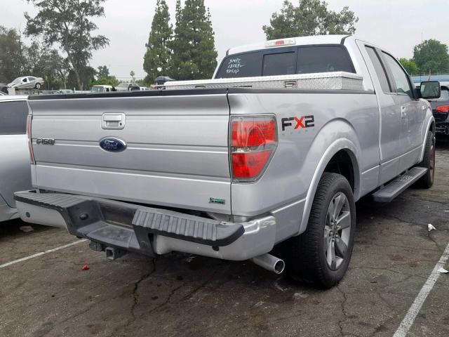 1FTFX1CV8AKE71239 - 2010 FORD F150 SUPER SILVER photo 4