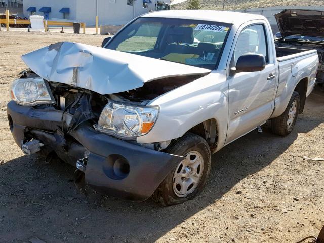 5TENX22N46Z172269 - 2006 TOYOTA TACOMA SILVER photo 2