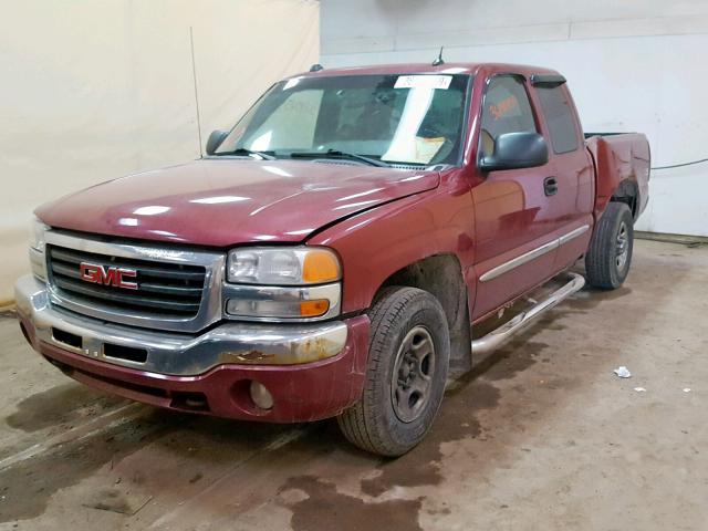 2GTEK19T141217845 - 2004 GMC NEW SIERRA BURGUNDY photo 2