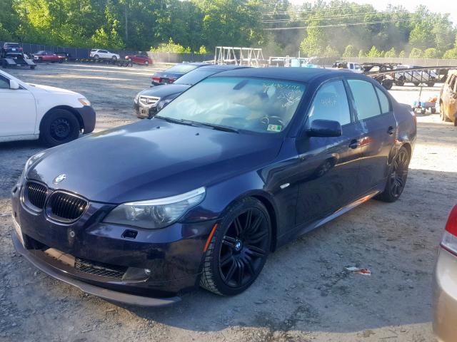 WBANW53508CT54519 - 2008 BMW 550 I BLUE photo 2