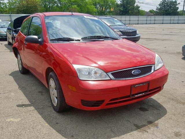 1FAFP31N67W255931 - 2007 FORD FOCUS ZX3 RED photo 1