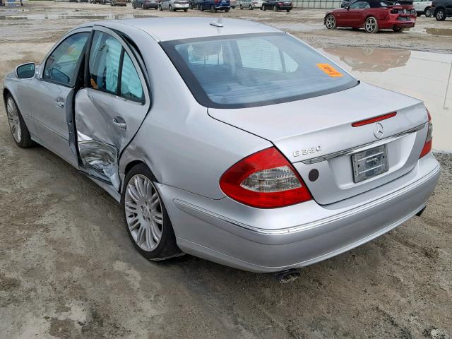 WDBUF56X67B176808 - 2007 MERCEDES-BENZ E 350 SILVER photo 3