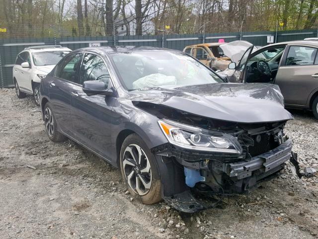 1HGCR3F04HA009996 - 2017 HONDA ACCORD EXL GRAY photo 1