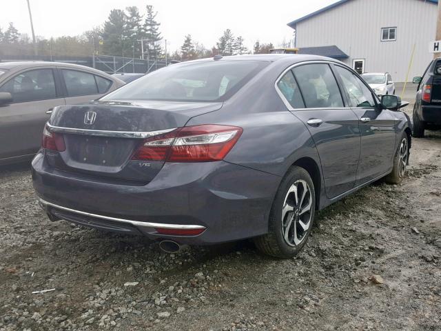 1HGCR3F04HA009996 - 2017 HONDA ACCORD EXL GRAY photo 4