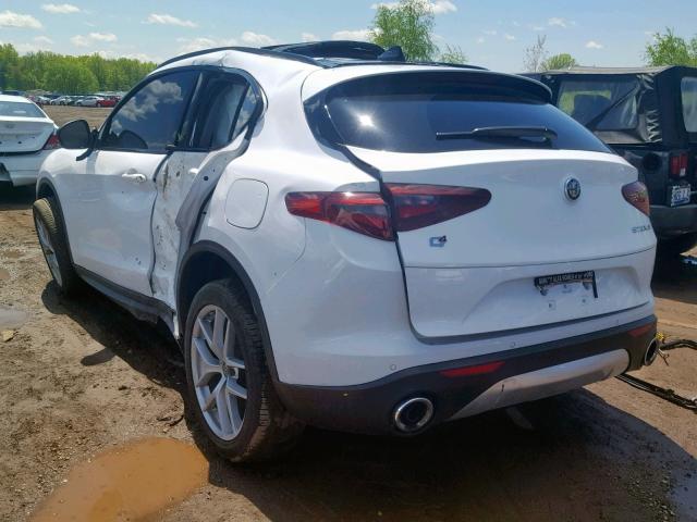 ZASPAKAN4K7C40641 - 2019 ALFA ROMEO STELVIO WHITE photo 3