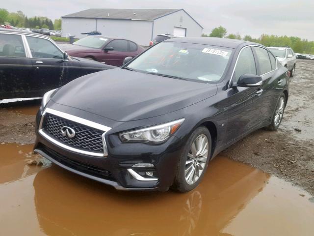 JN1EV7AP3JM591448 - 2018 INFINITI Q50 LUXE BLACK photo 2