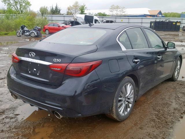 JN1EV7AP3JM591448 - 2018 INFINITI Q50 LUXE BLACK photo 4