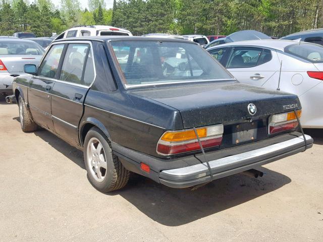 WBADB8404E9221430 - 1984 BMW 533 I AUTO BLACK photo 3