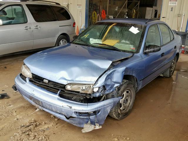 1Y1SK5262TZ063730 - 1996 GEO PRIZM BASE ლურჯი ფოტო 2