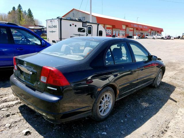 2HGES16394H926178 - 2004 HONDA CIVIC DX V BLACK photo 4