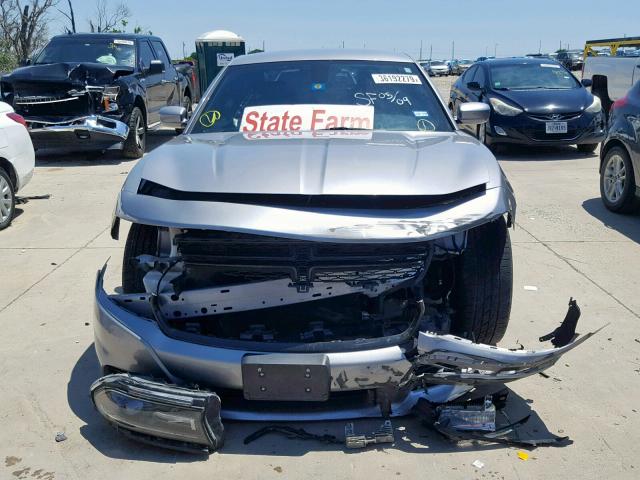 2C3CDXHG5GH280682 - 2016 DODGE CHARGER SX GRAY photo 9