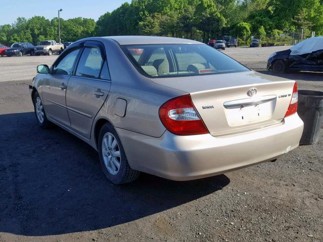 4T1BE30K03U181039 - 2003 TOYOTA CAMRY LE TAN photo 3