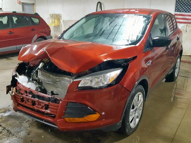 1FMCU0F71EUC23567 - 2014 FORD ESCAPE S RED photo 2