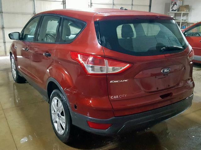 1FMCU0F71EUC23567 - 2014 FORD ESCAPE S RED photo 3