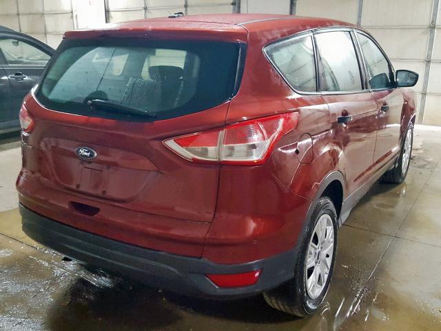 1FMCU0F71EUC23567 - 2014 FORD ESCAPE S RED photo 4