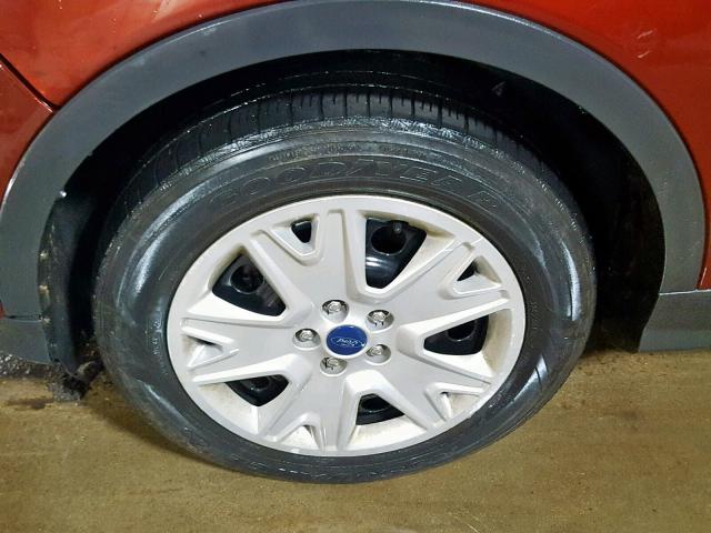 1FMCU0F71EUC23567 - 2014 FORD ESCAPE S RED photo 9