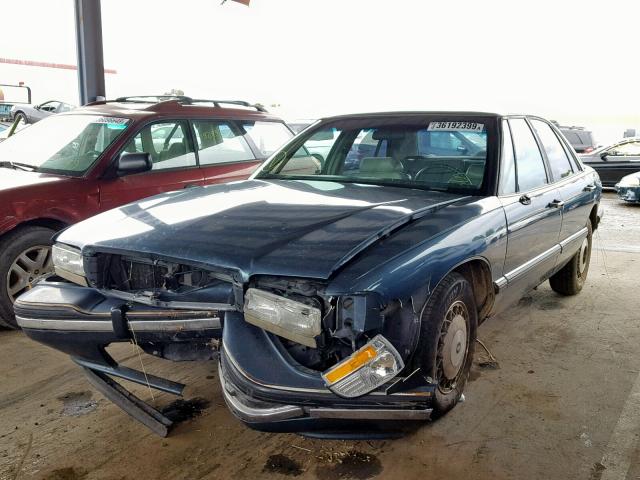 1G4HP52L9SH538912 - 1995 BUICK LESABRE CU BLUE photo 2