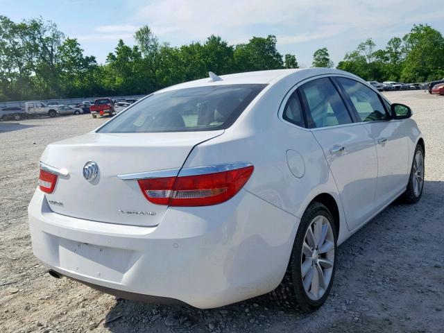 1G4PP5SK2D4157898 - 2013 BUICK VERANO WHITE photo 4