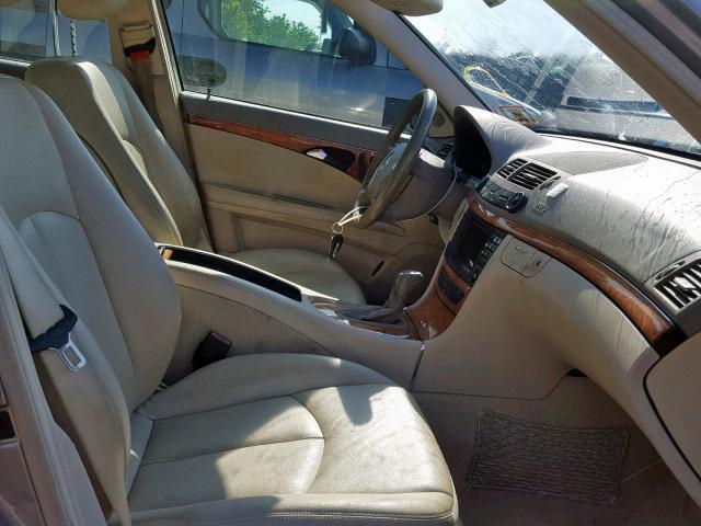 WDBUF56J96A836498 - 2006 MERCEDES-BENZ E 350 TAN photo 5