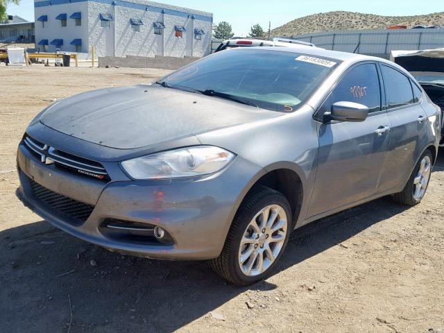 1C3CDFCH6DD333909 - 2013 DODGE DART LIMIT GRAY photo 2