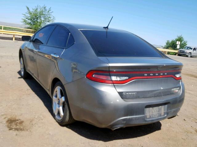 1C3CDFCH6DD333909 - 2013 DODGE DART LIMIT GRAY photo 3