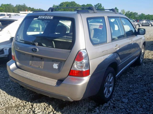 JF1SG65636G753399 - 2006 SUBARU FORESTER 2 GRAY photo 4
