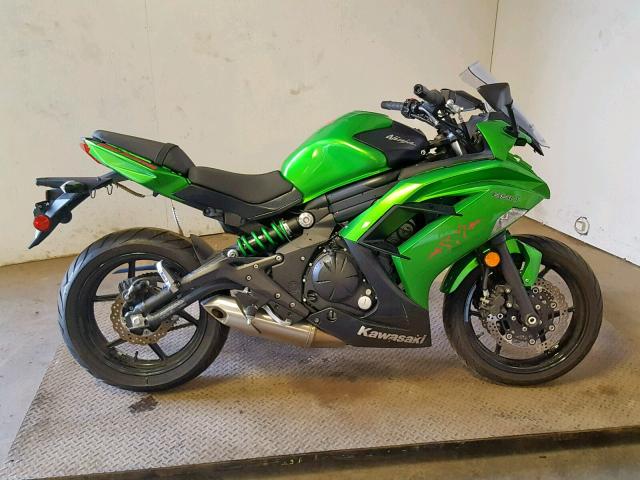 JKAEXEE18FDA19202 - 2015 KAWASAKI EX650 E GREEN photo 9