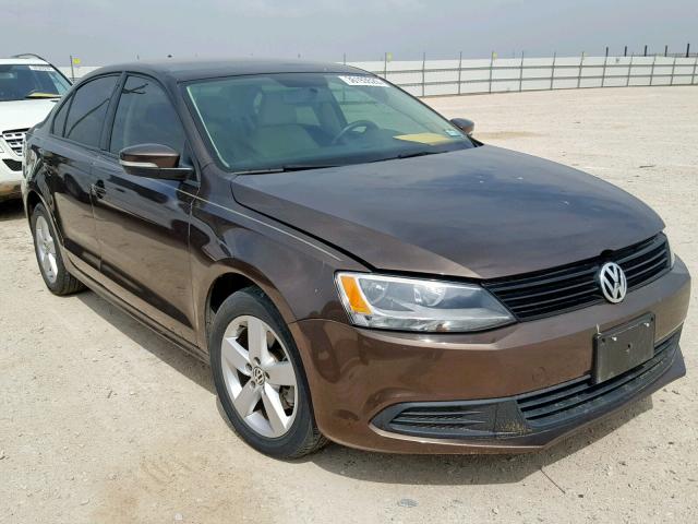 3VWLL7AJ6CM084215 - 2012 VOLKSWAGEN JETTA TDI BROWN photo 1