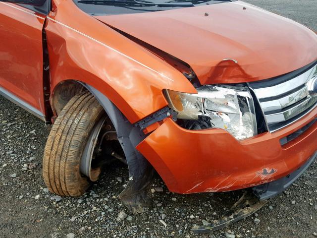 2FMDK36CX8BA95574 - 2008 FORD EDGE SE ORANGE photo 9