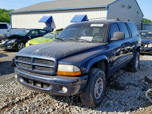 1B4HS28Z0XF682507 - 1999 DODGE DURANGO BLUE photo 2